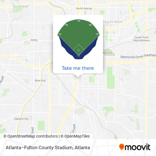 Mapa de Atlanta–Fulton County Stadium