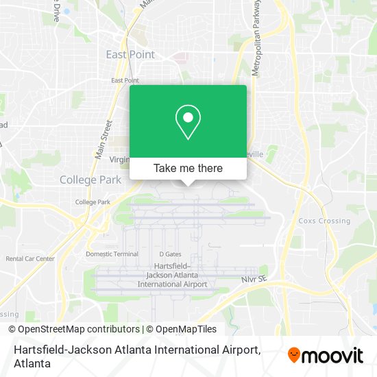 Mapa de Hartsfield-Jackson Atlanta International Airport