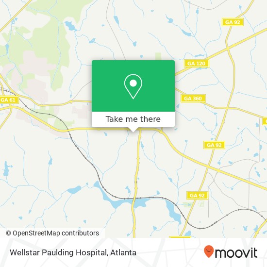 Wellstar Paulding Hospital map