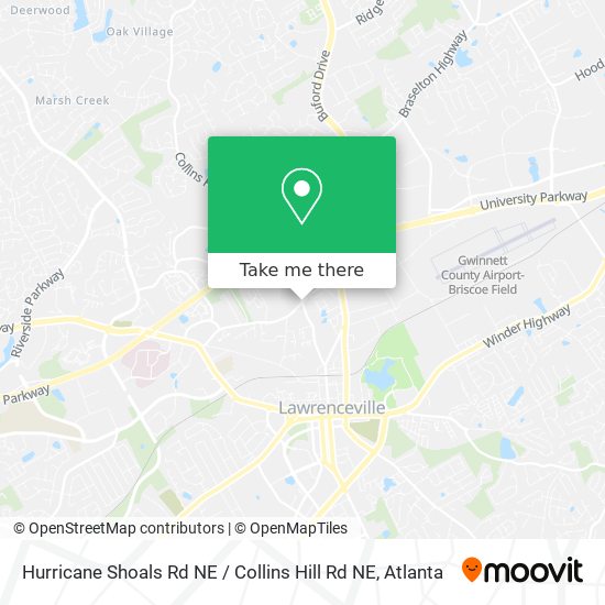 Hurricane Shoals Rd NE / Collins Hill Rd NE map