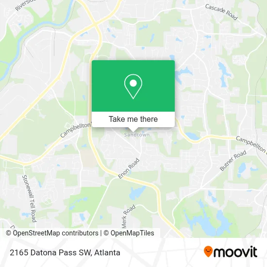 2165 Datona Pass SW map