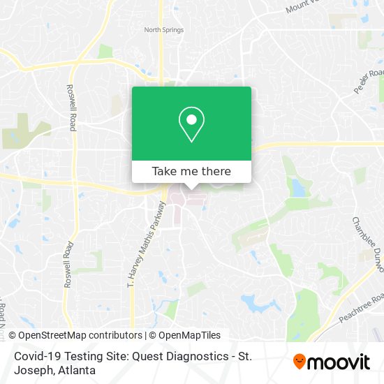 Covid-19 Testing Site: Quest Diagnostics - St. Joseph map