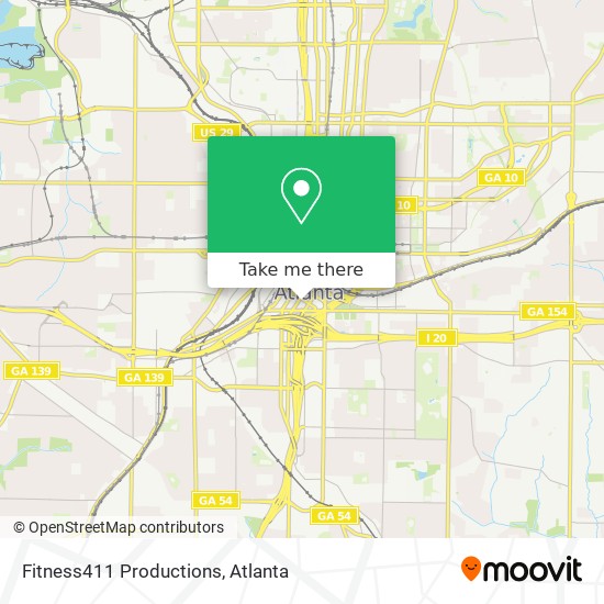 Fitness411 Productions map