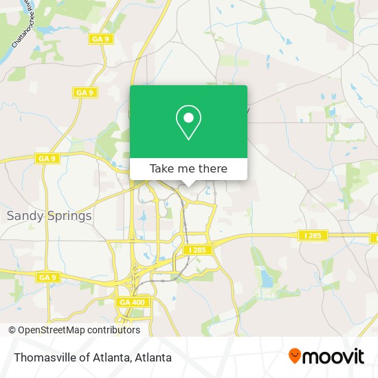 Thomasville of Atlanta map