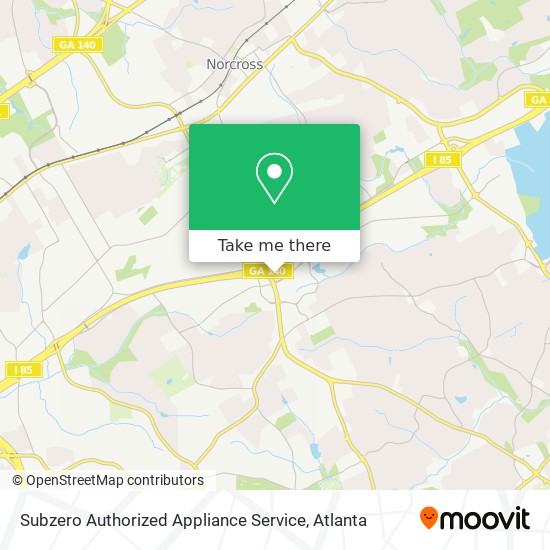 Subzero Authorized Appliance Service map