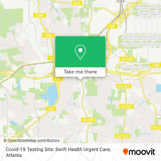 Covid-19 Testing Site: Swift Health Urgent Care map