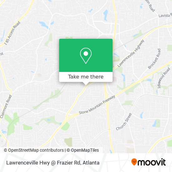 Mapa de Lawrenceville Hwy @ Frazier Rd