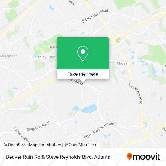 Mapa de Beaver Ruin Rd & Steve Reynolds Blvd