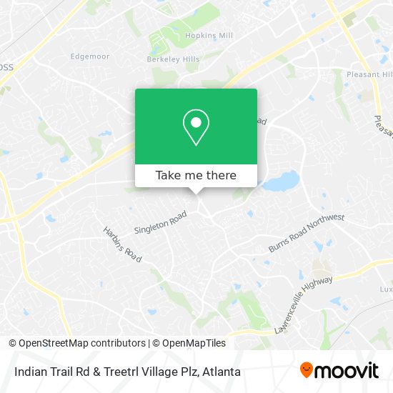 Mapa de Indian Trail Rd & Treetrl Village Plz
