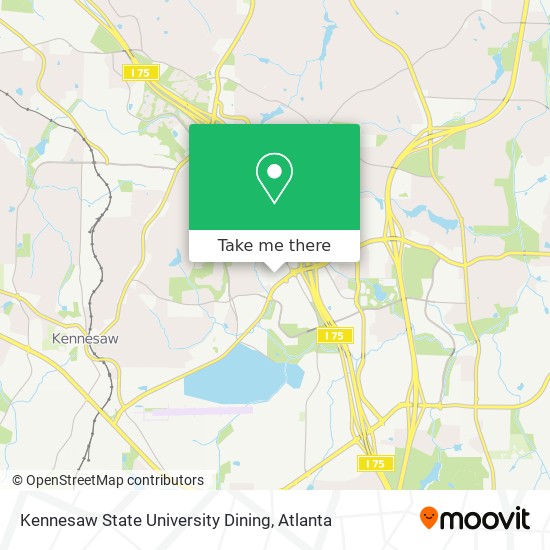 Mapa de Kennesaw State University Dining