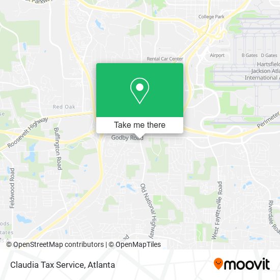 Claudia Tax Service map