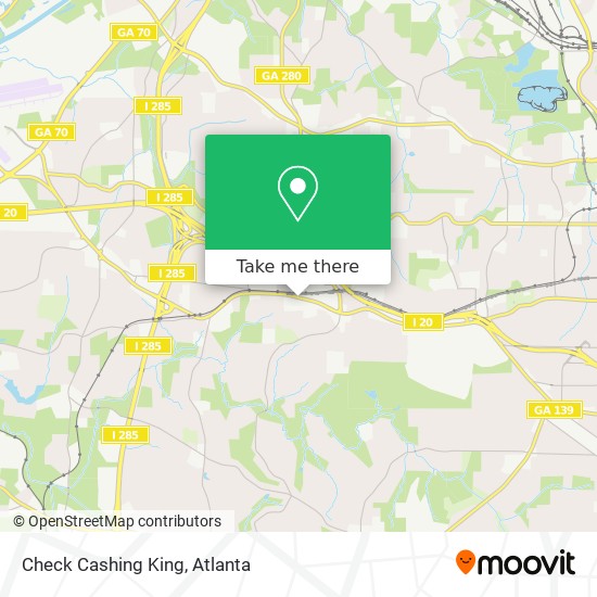 How To Get To Check Cashing King In Atlanta By Bus Or Subway