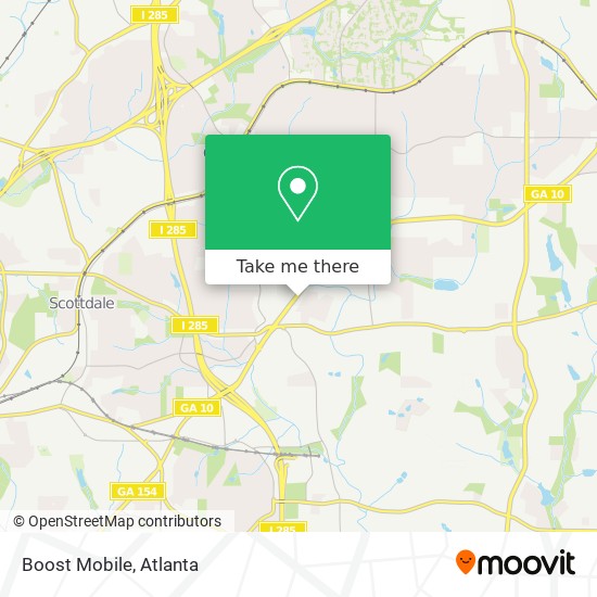 Mapa de Boost Mobile