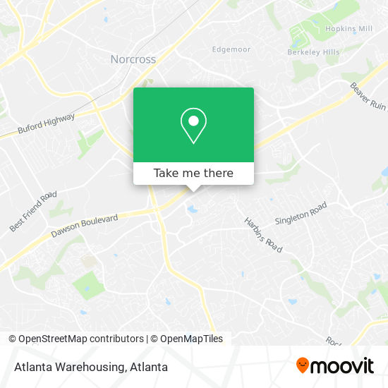 Atlanta Warehousing map