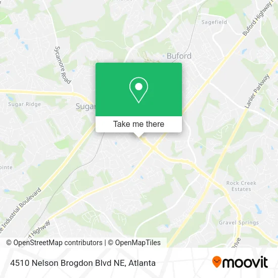 Mapa de 4510 Nelson Brogdon Blvd NE