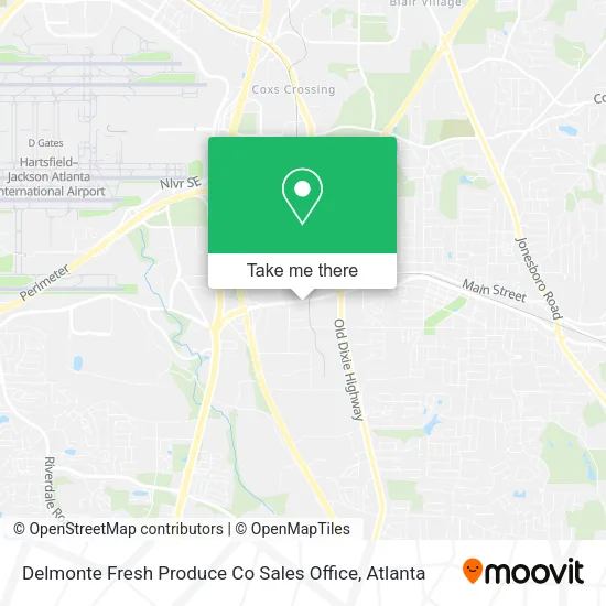 Mapa de Delmonte Fresh Produce Co Sales Office