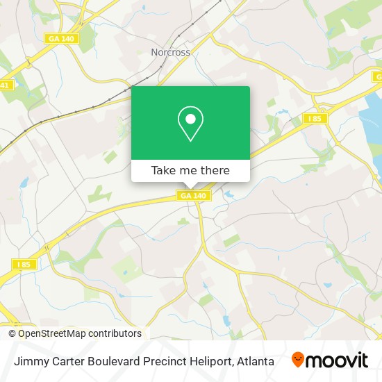 Jimmy Carter Boulevard Precinct Heliport map