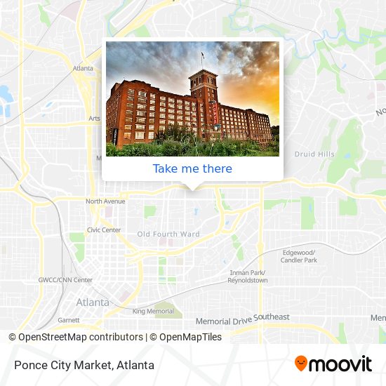 Mapa de Ponce City Market