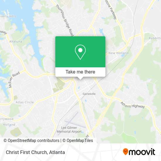 Christ First Church map