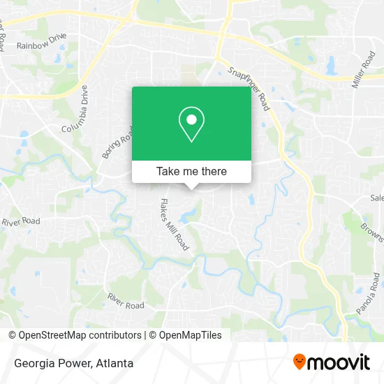 Georgia Power map