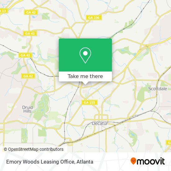 Emory Woods Leasing Office map