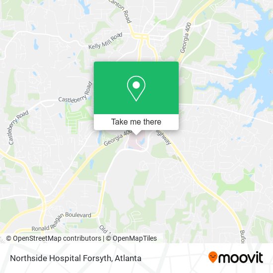 Northside Hospital Forsyth map