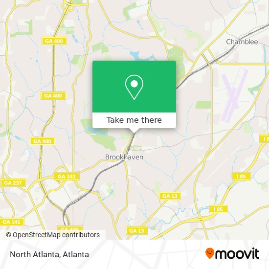 North Atlanta map