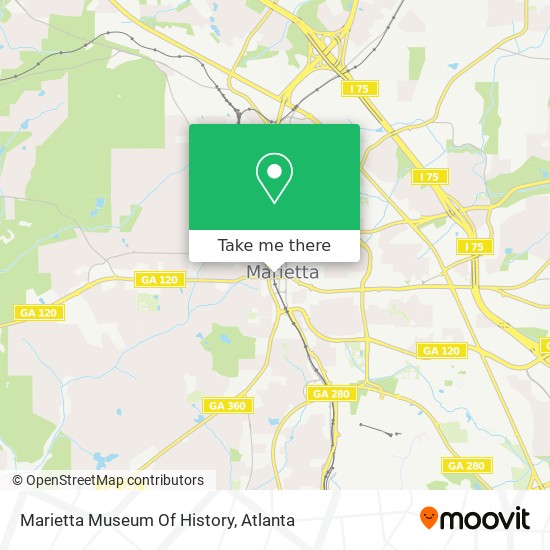 Marietta Museum Of History map