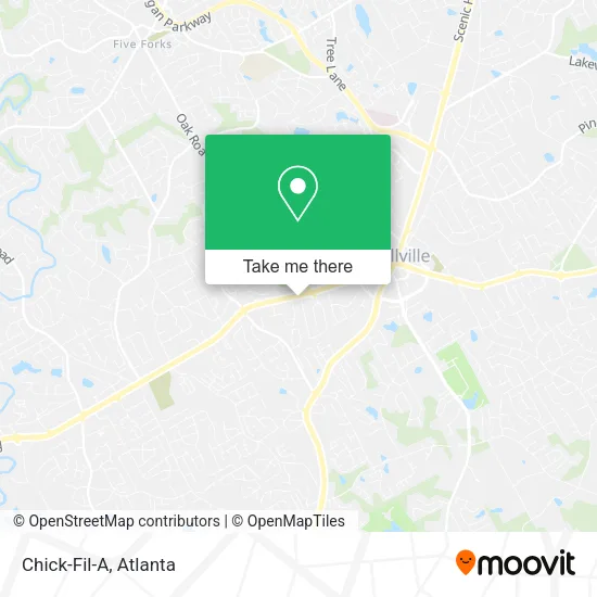 Chick-Fil-A map