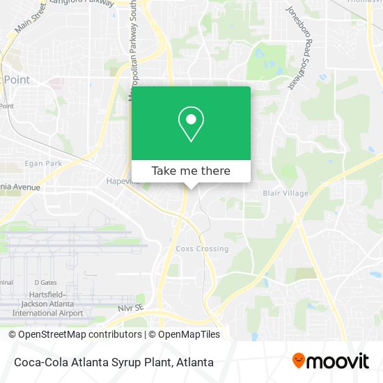 Coca-Cola Atlanta Syrup Plant map