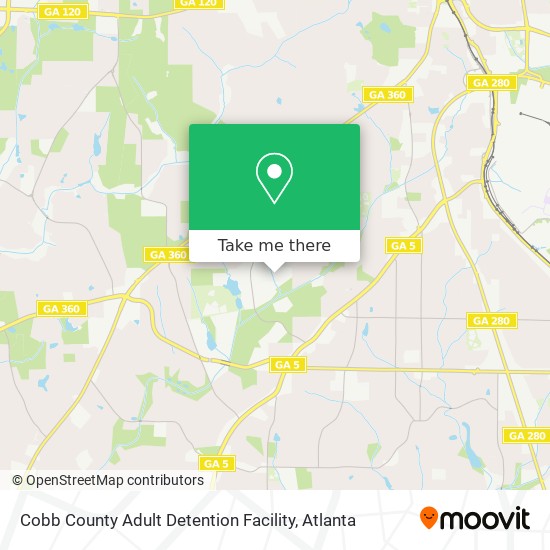 Cobb County Adult Detention Facility map