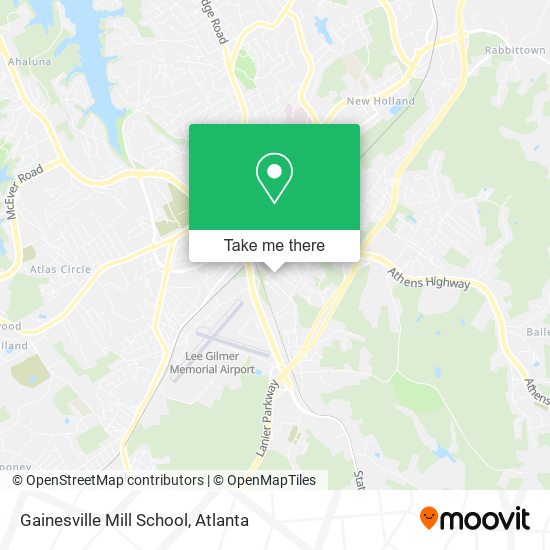 Mapa de Gainesville Mill School