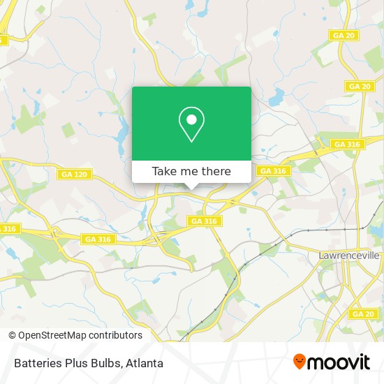 Mapa de Batteries Plus Bulbs