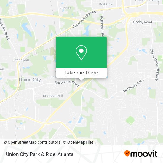 Union City Park & Ride map