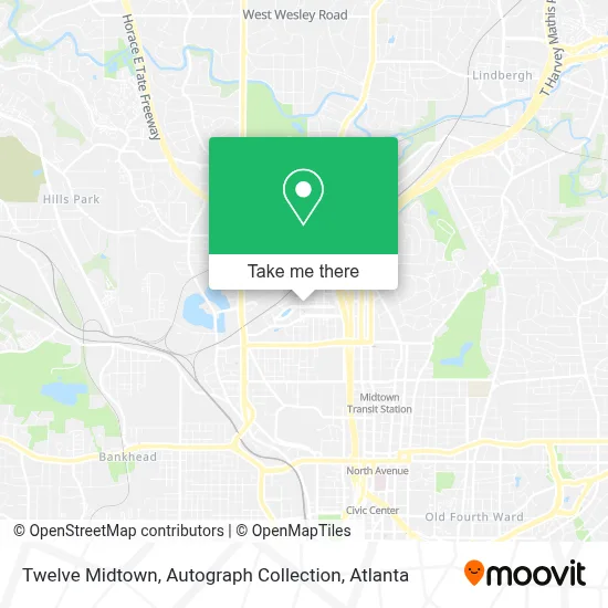 Twelve Midtown, Autograph Collection map