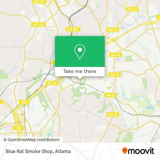 Mapa de Blue Rat Smoke Shop