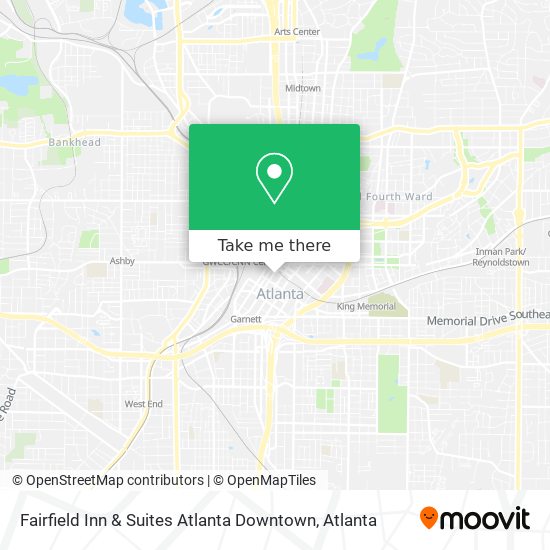 Fairfield Inn & Suites Atlanta Downtown map