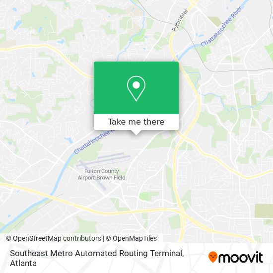 Mapa de Southeast Metro Automated Routing Terminal
