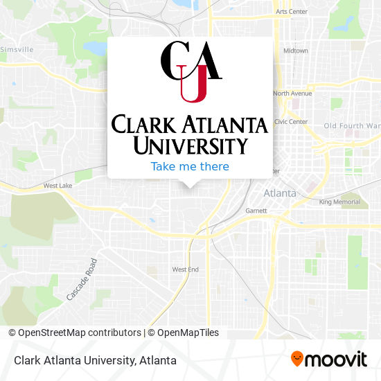 Mapa de Clark Atlanta University