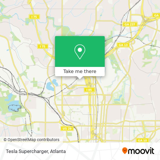 Mapa de Tesla Supercharger