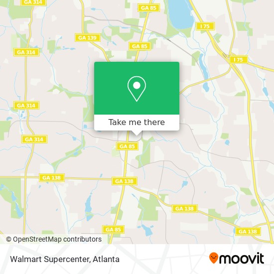 Mapa de Walmart Supercenter