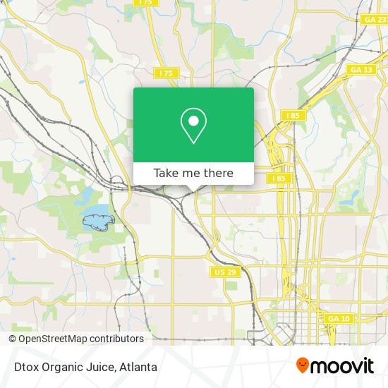 Mapa de Dtox Organic Juice