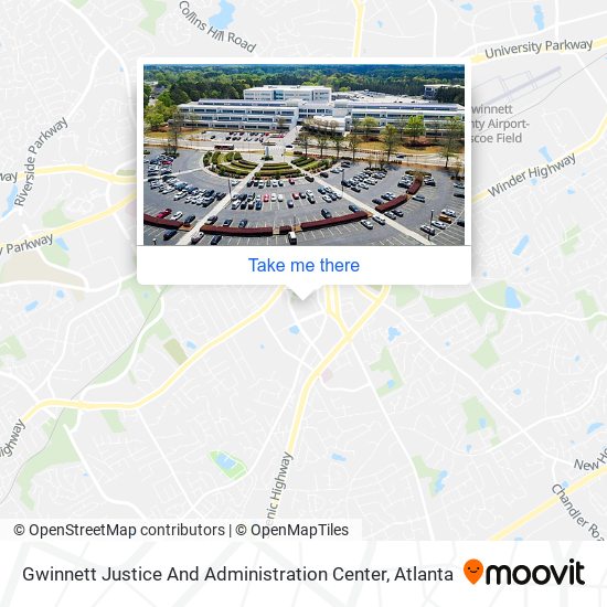 Gwinnett Justice And Administration Center map