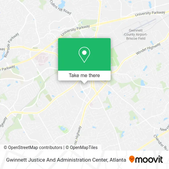 Gwinnett Justice And Administration Center map