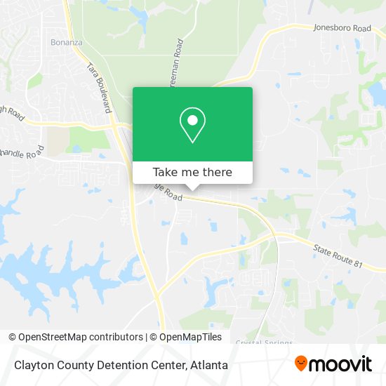 Clayton County Detention Center map