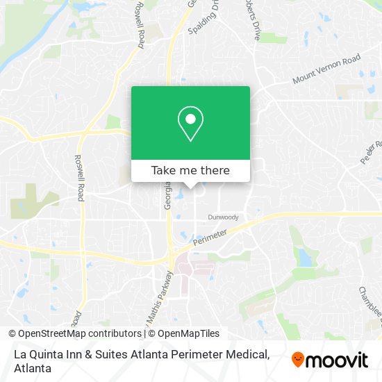 La Quinta Inn & Suites Atlanta Perimeter Medical map
