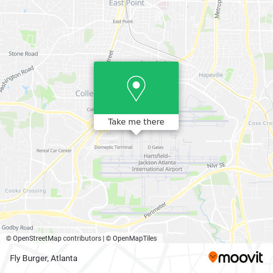 Fly Burger map