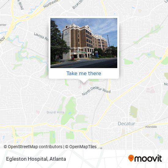 Egleston Hospital map