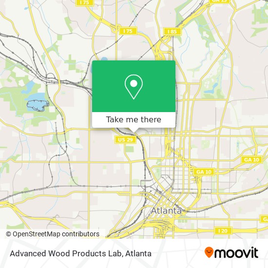 Mapa de Advanced Wood Products Lab