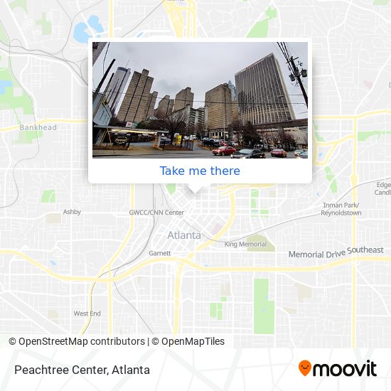 Peachtree Center map